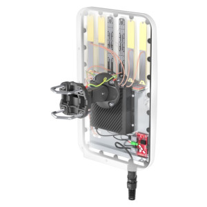 Taoglas THOR19 (Thunder) 8:1 Integrated Antenna for the Ericsson R1900 Router, IP67 rated, wall or pole mount
